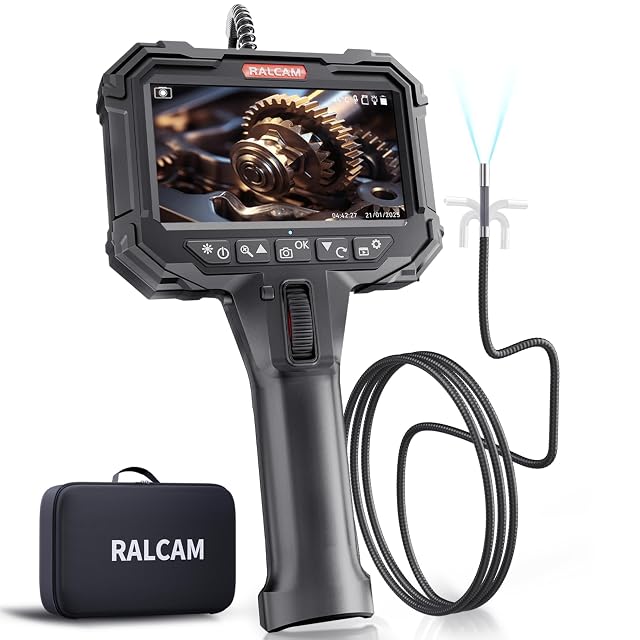 Endoscope Ralcam N506 avec sa tête articulée repliée sur elle-même