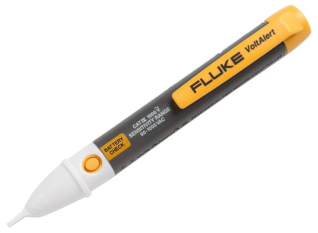 Détecteur de tension Fluke VoltAlert 2AC jaune, avec sa pointe plate