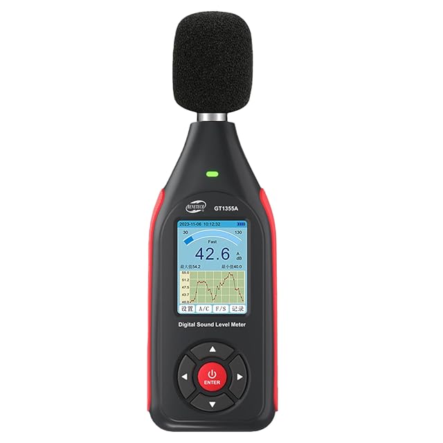 Sonomètre AXVRAV WRY633 avec son indicateur LED tricolore et son port de données